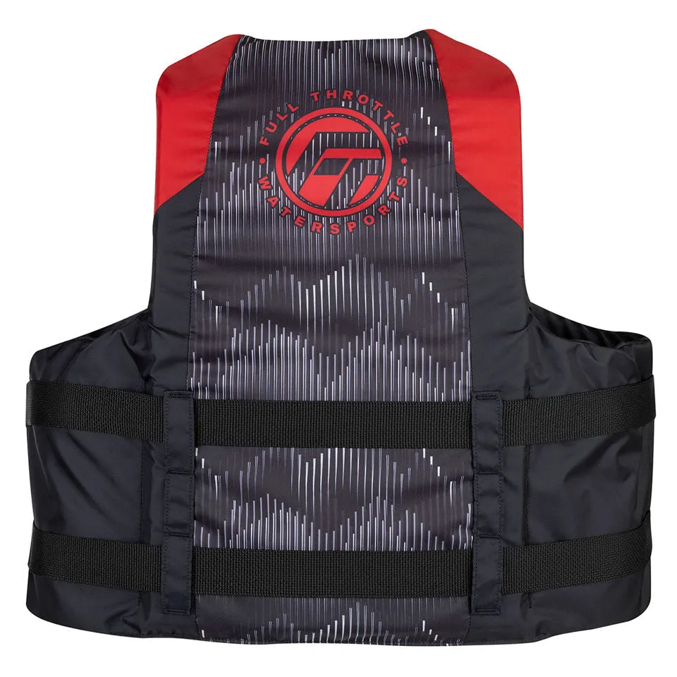 ADULT NYLON LIFE JACKET - RED S/M