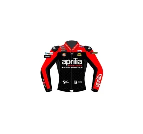 Aleix Espargaro Aprilia motorcycle leather jacket 2020