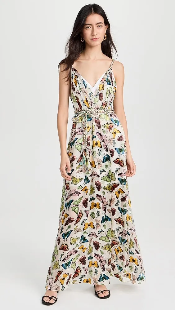 alice + olivia   Renita Ruffle Hem Wrap Dress 