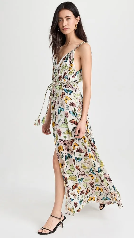 alice + olivia   Renita Ruffle Hem Wrap Dress 