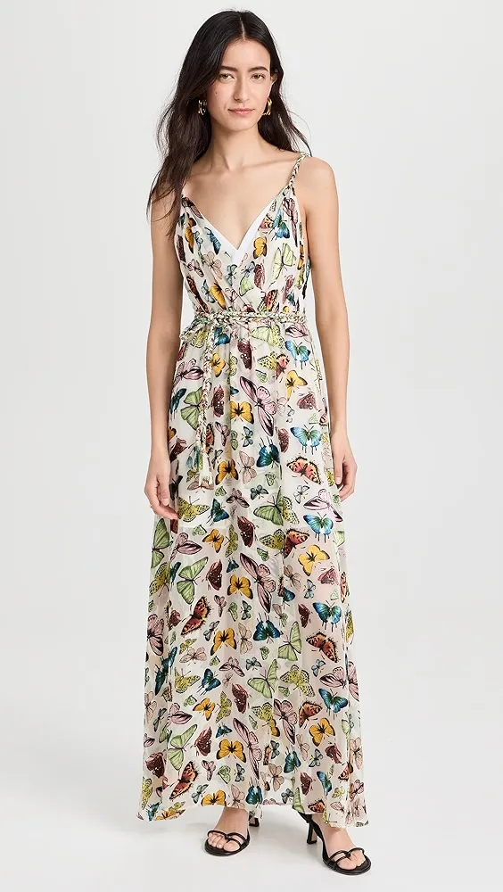 alice + olivia   Renita Ruffle Hem Wrap Dress 