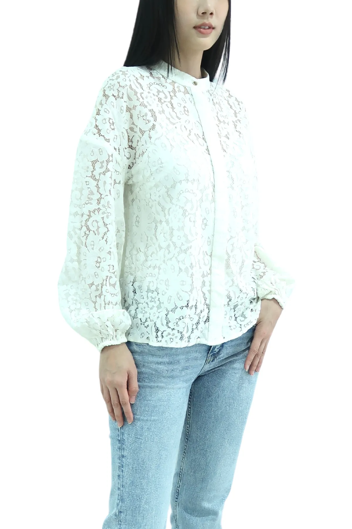 Alice McCall Lace Long Sleeve Blouse