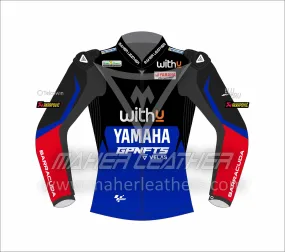 Andrea Dovizioso Yamaha leather Motorbike racing jacket 2022