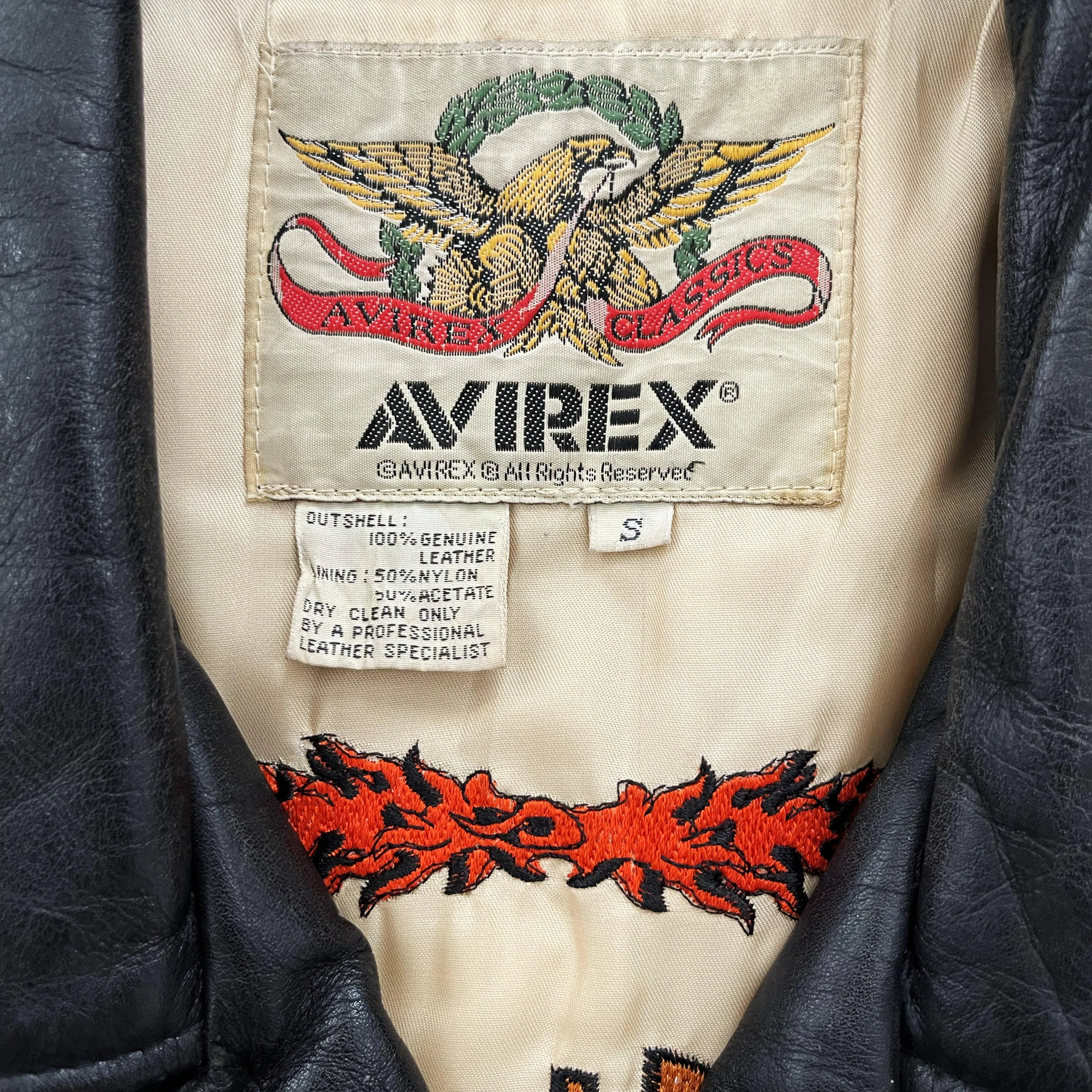 Avirex Leather Biker Jacket