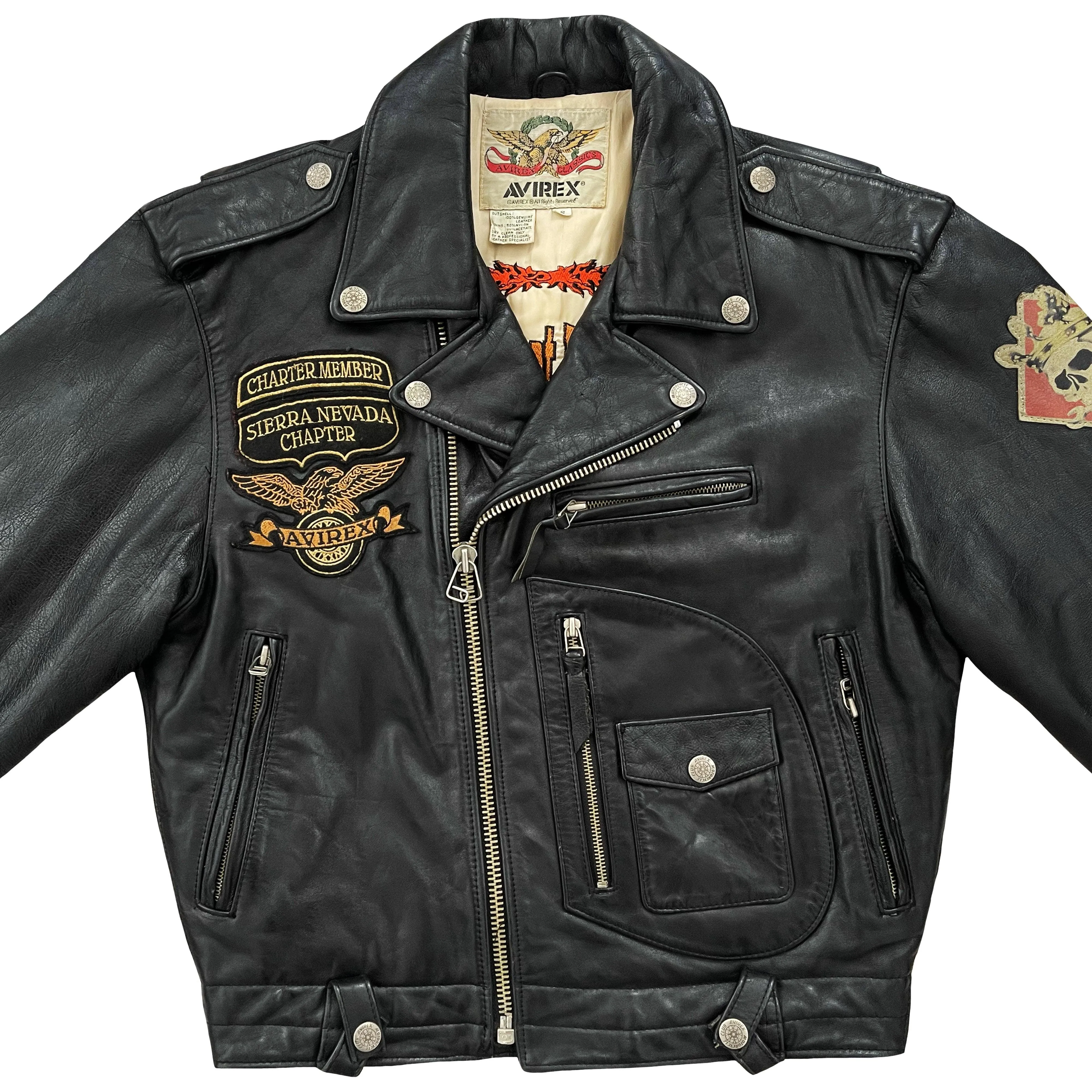 Avirex Leather Biker Jacket