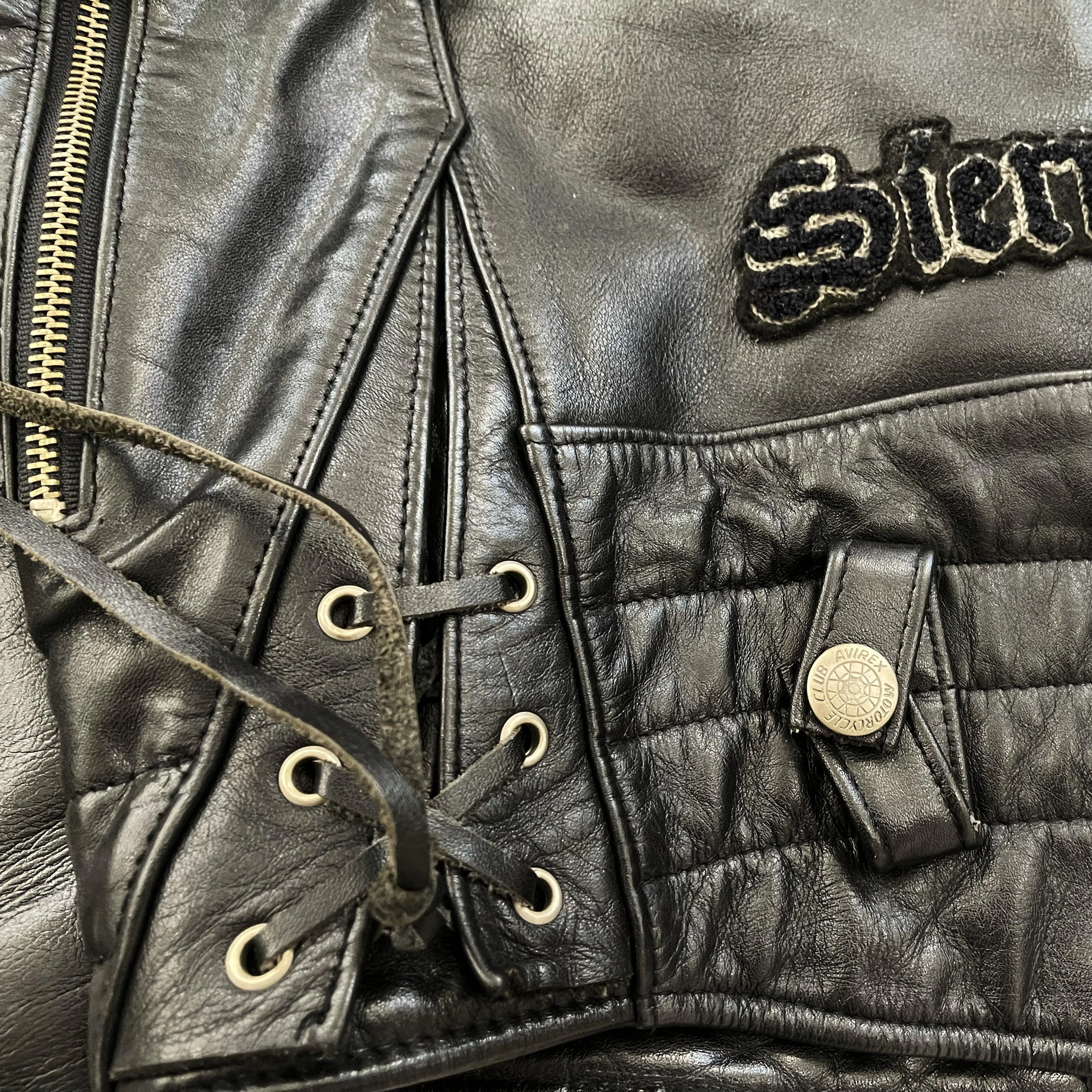 Avirex Leather Biker Jacket