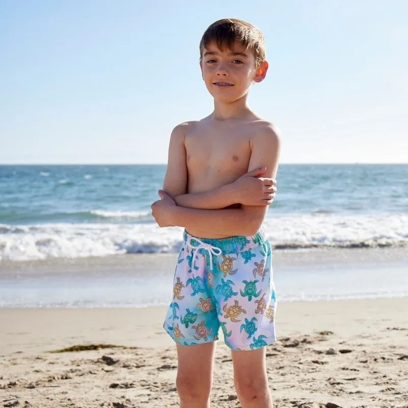 Bale of Turtles Boy's Swim Shorts UPF 50