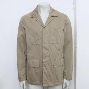 Beige Baker Style Work Chore Jacket