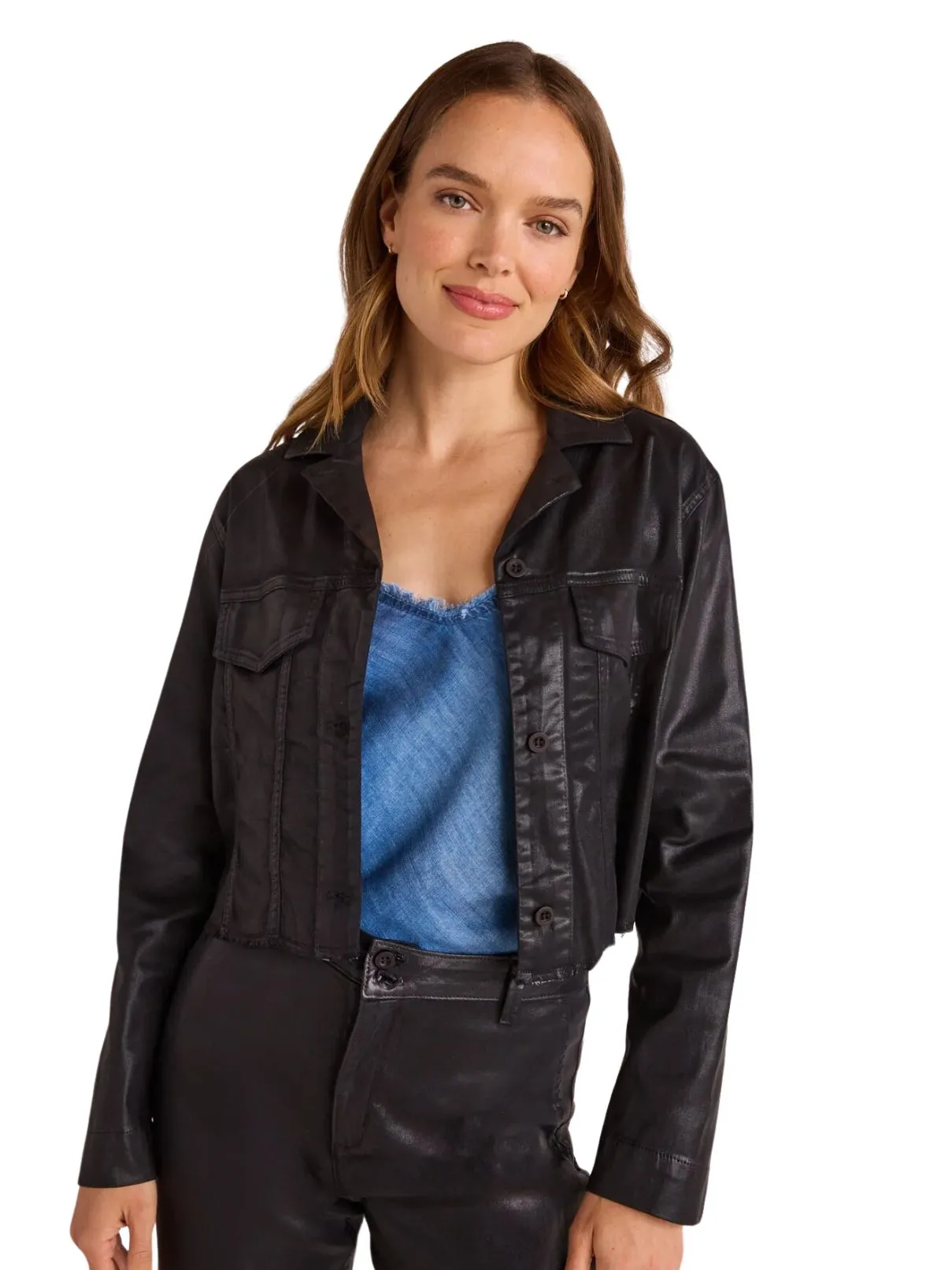 Bella Dahl Cropped Jacket in Black