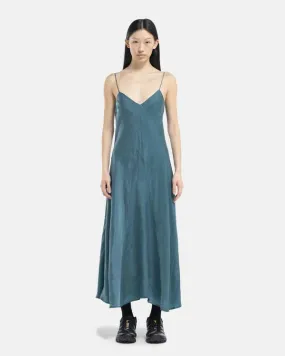 Bias Slip Dress - Blue