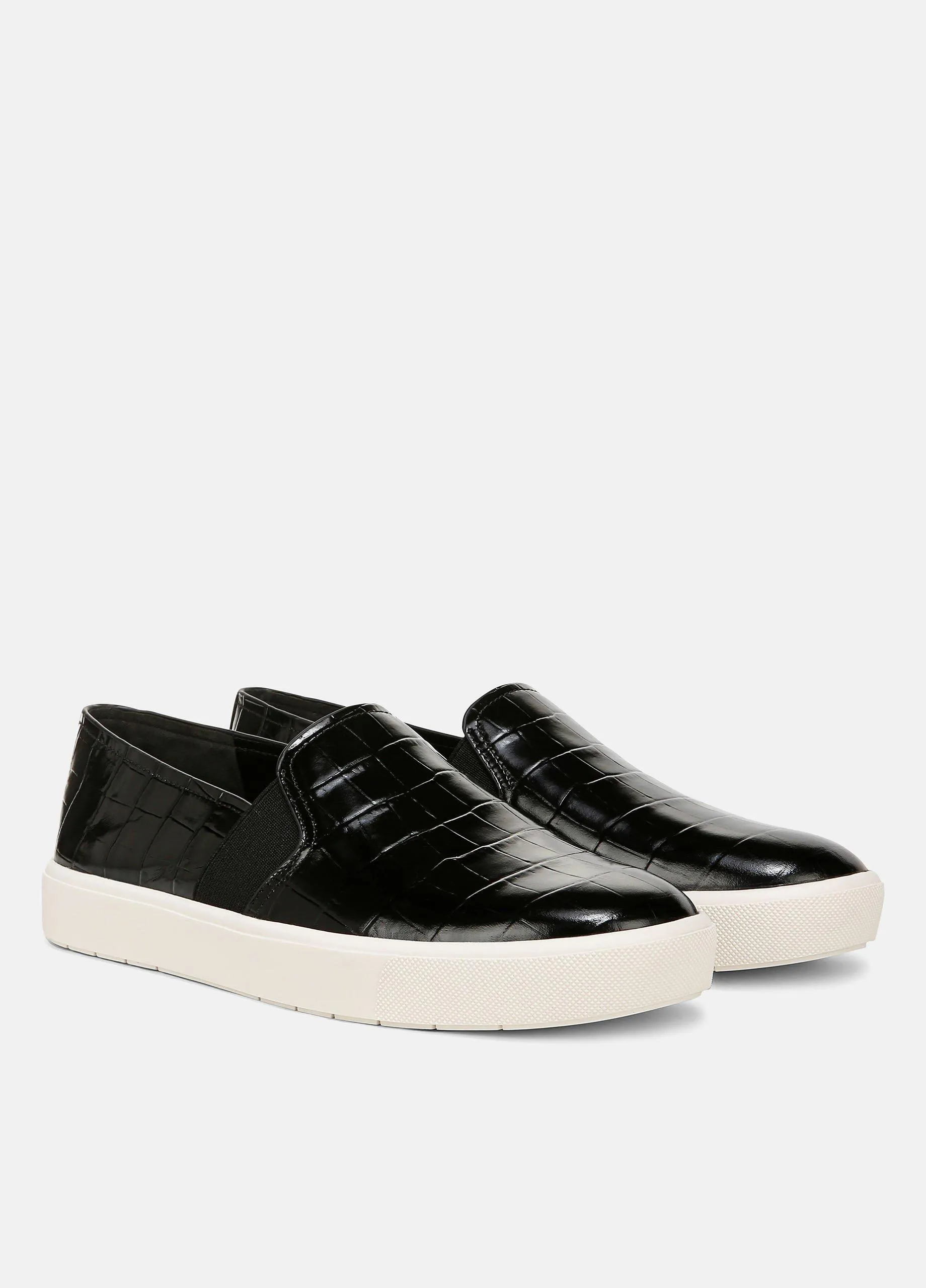 Blair Croc-Embossed Leather Sneaker