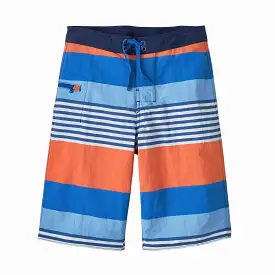 Boy's Patagonia | Boy's Wavefarer Boardshorts | Stripe Coral