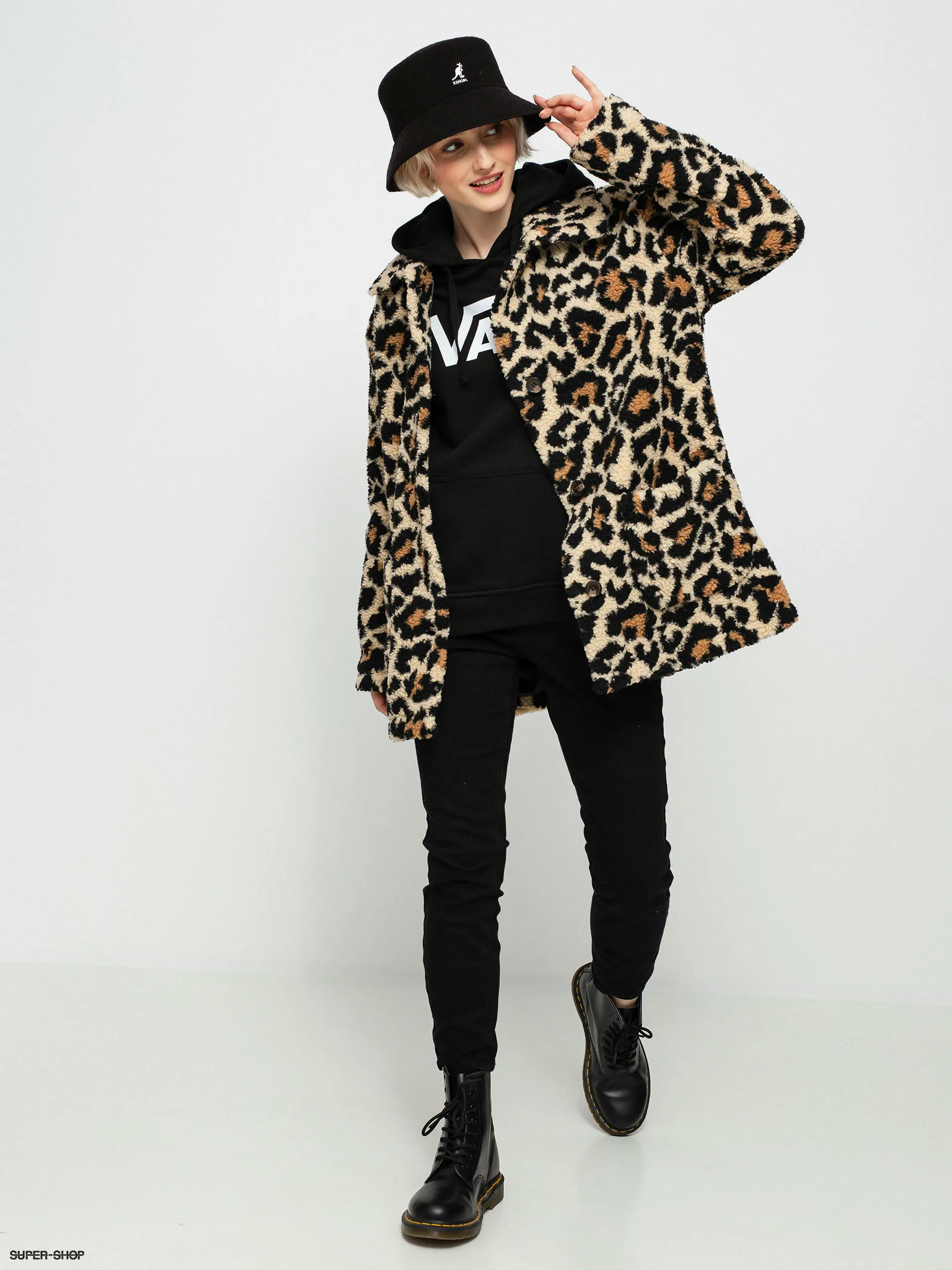 Brixton Bern Coat Jacket Wmn (leopard)