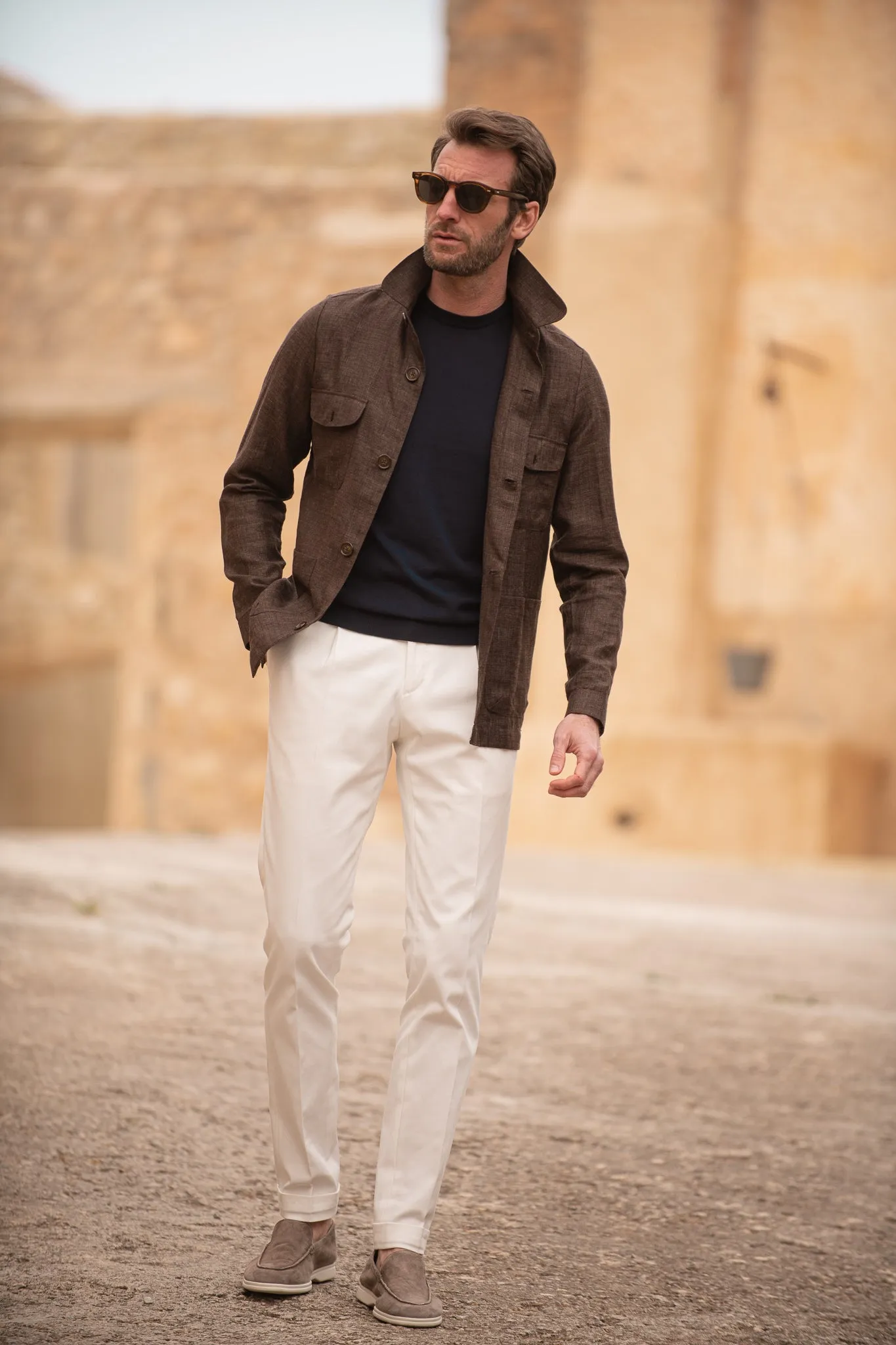 Brown Safari Jacket – Made in Italy