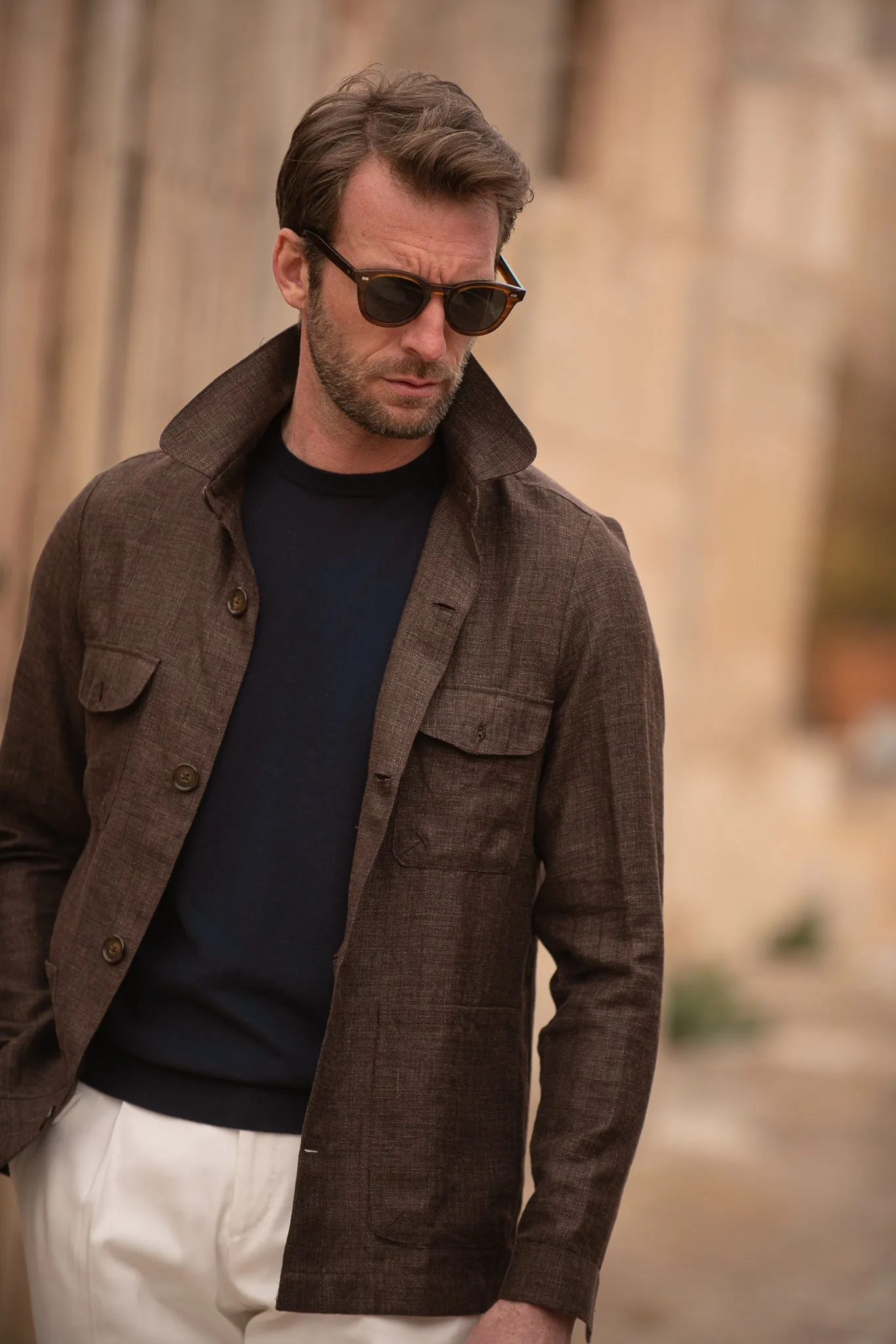 Brown Safari Jacket – Made in Italy