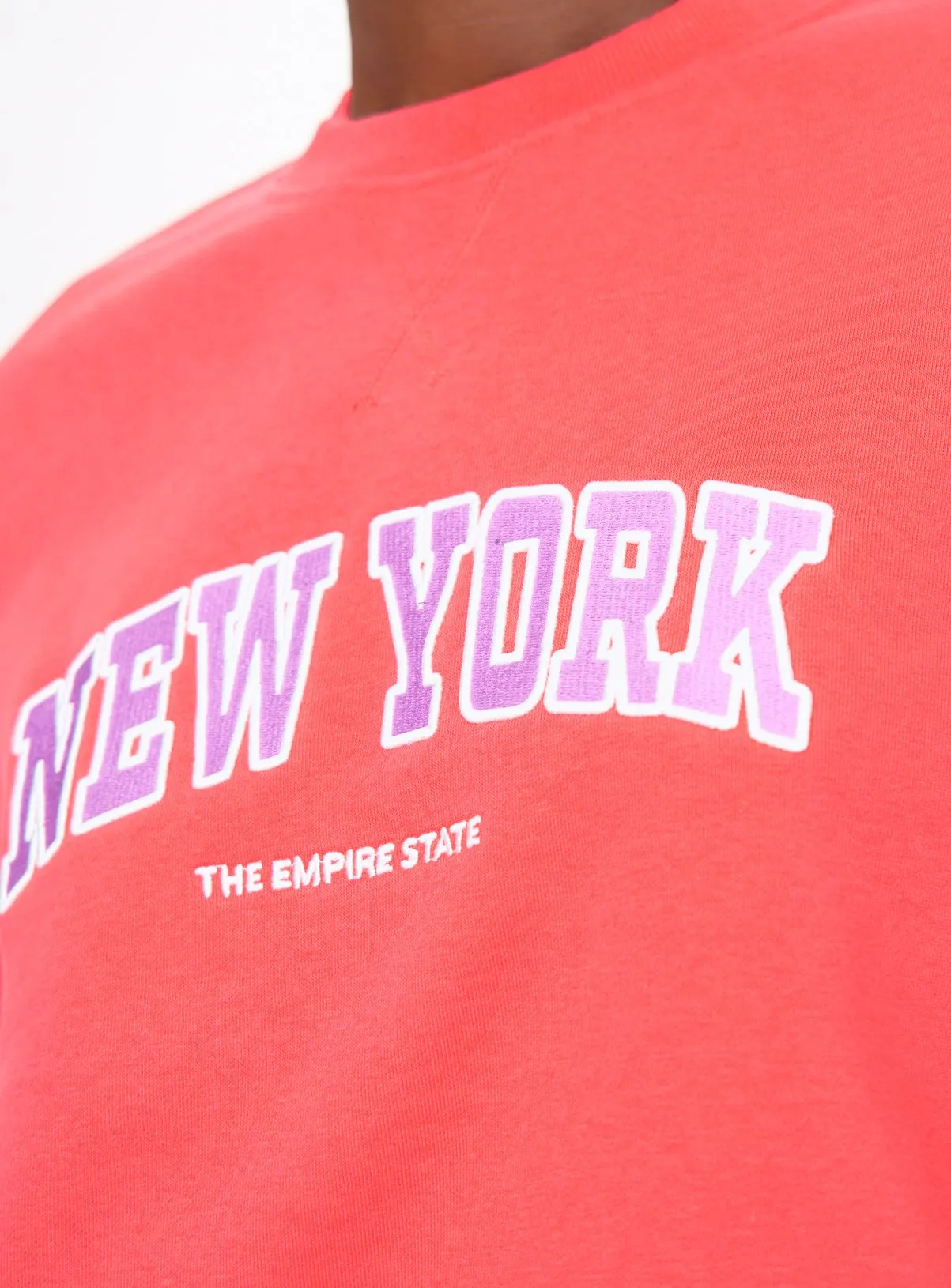 Buy Coral Oversized New York Sweatshirt XL | Hoodies and sweatshirts | Tu