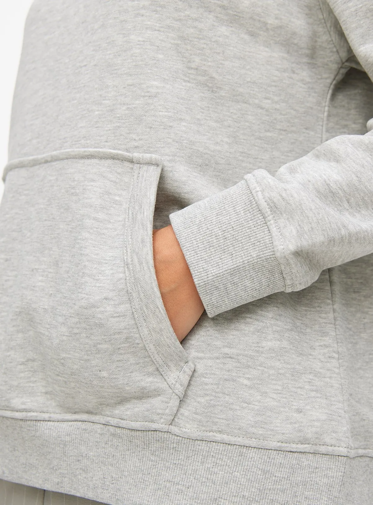 Buy Grey Marl Plain Overhead Hoodie S | Hoodies and sweatshirts | Tu