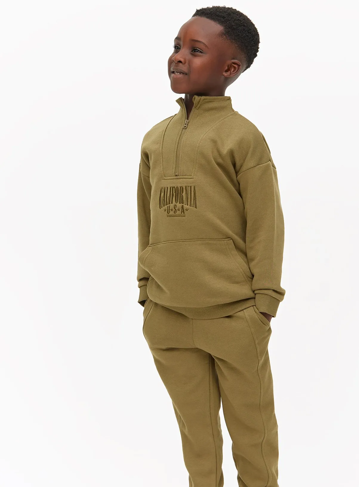 Buy Khaki Sweatshirt & Joggers 13 years | Jumpers and hoodies | Tu