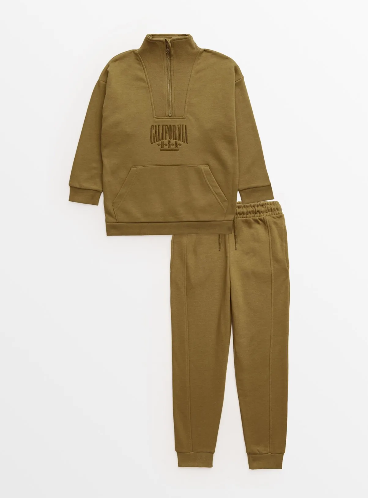 Buy Khaki Sweatshirt & Joggers 13 years | Jumpers and hoodies | Tu