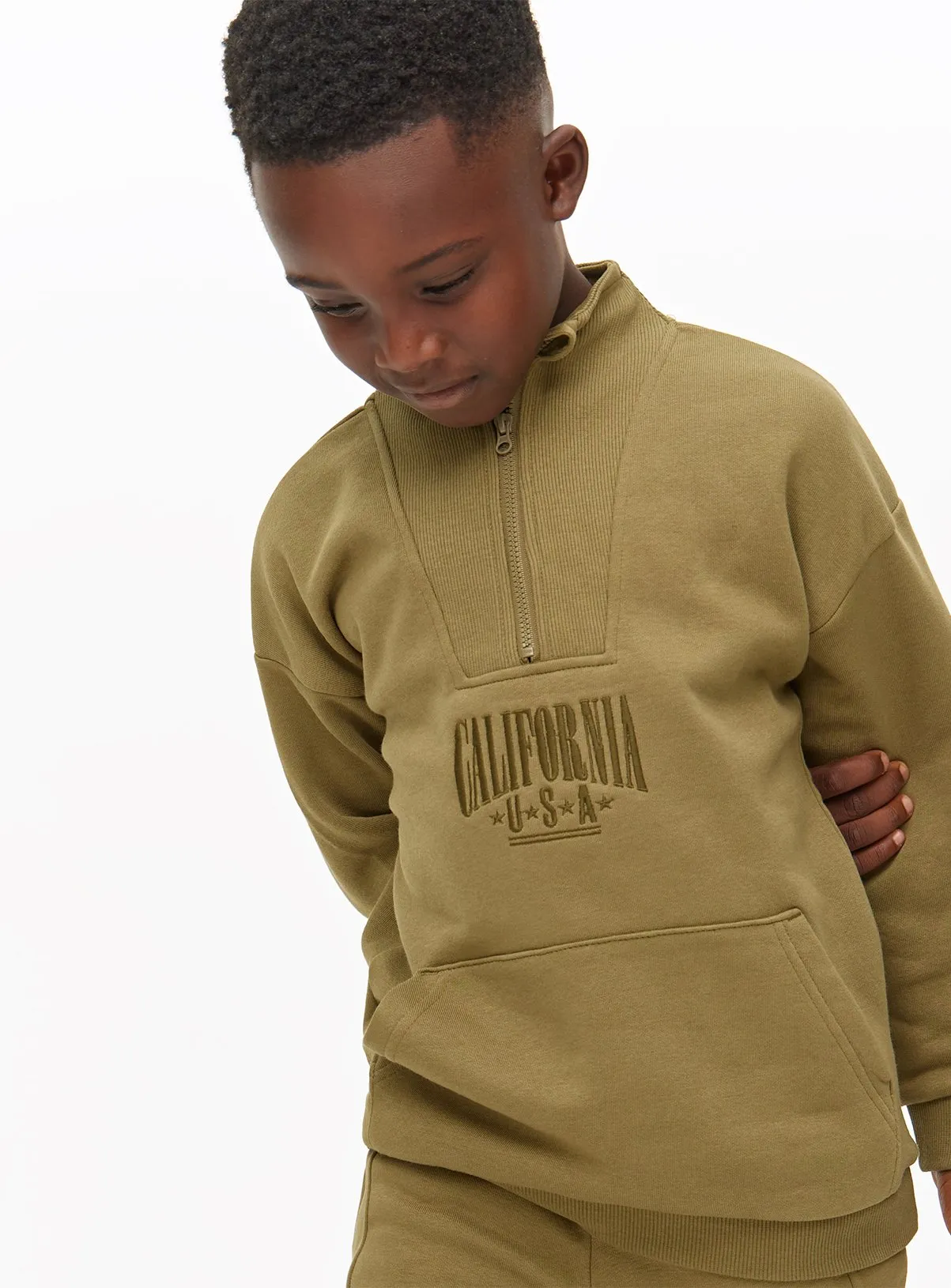 Buy Khaki Sweatshirt & Joggers 13 years | Jumpers and hoodies | Tu