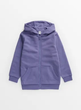 Buy Purple Zip-Through Hoodie 9 years | Jumpers and hoodies | Tu