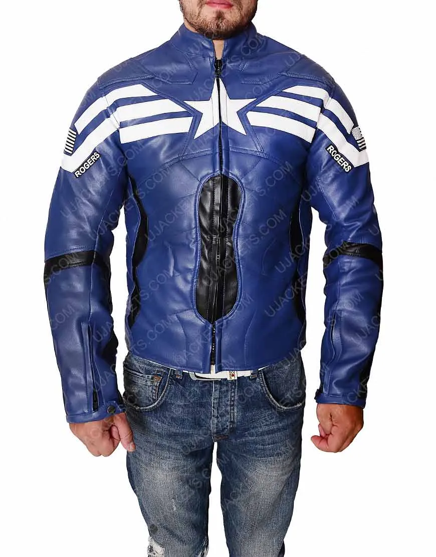 Captain America Winter Soldier Leather Jacket by Chris Evans - UJackets