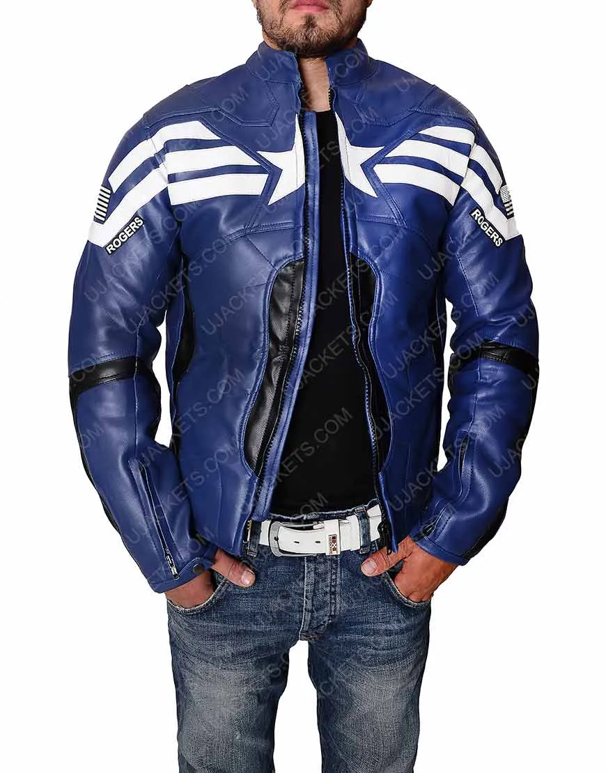 Captain America Winter Soldier Leather Jacket by Chris Evans - UJackets