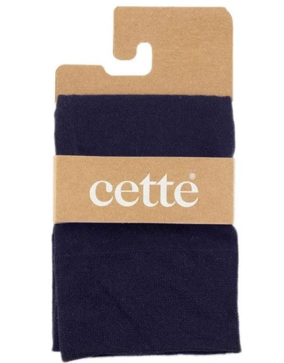 Cette Montreux Plus Size Cotton Knee Highs Navy 216-12