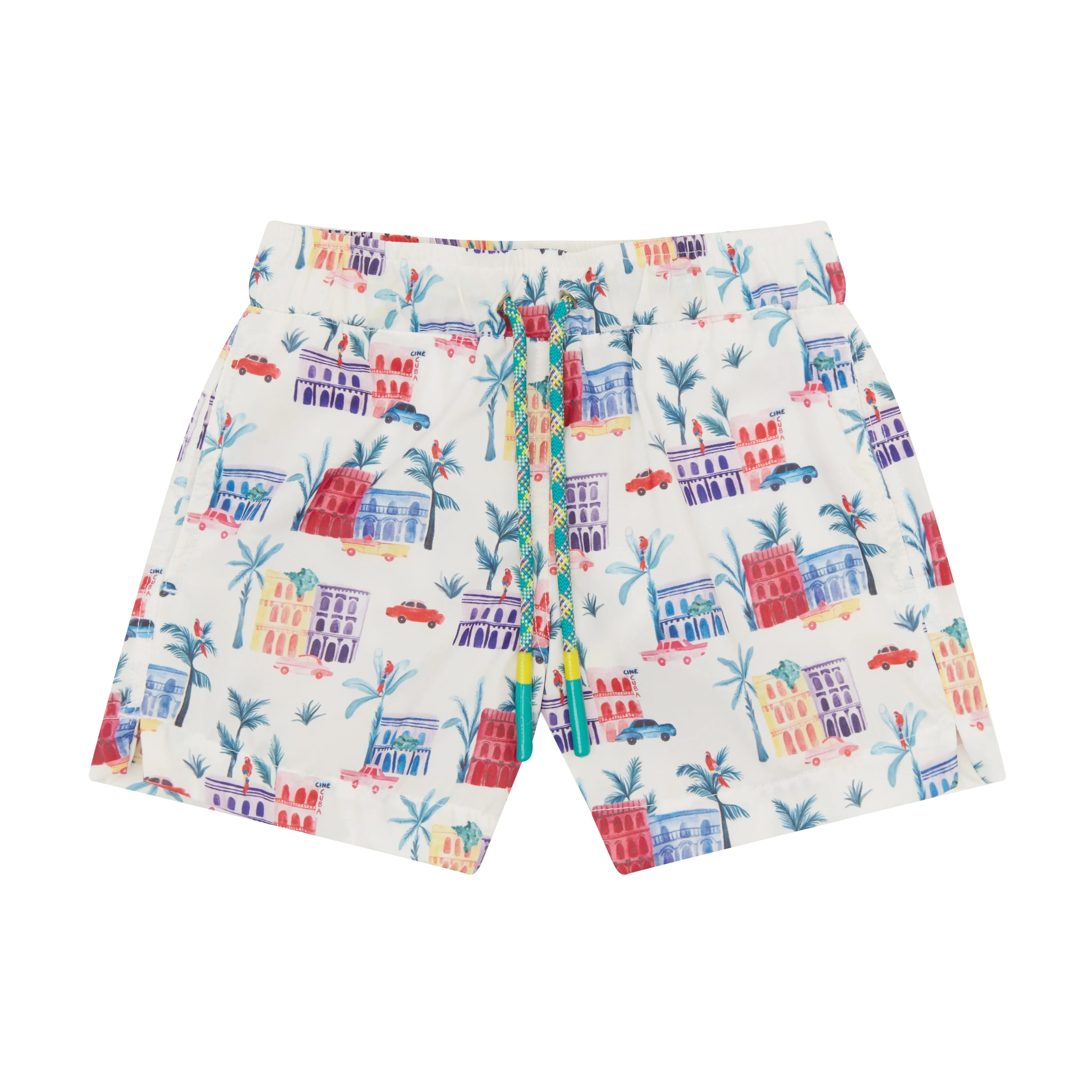 Cuba Print boy's Swim Shorts