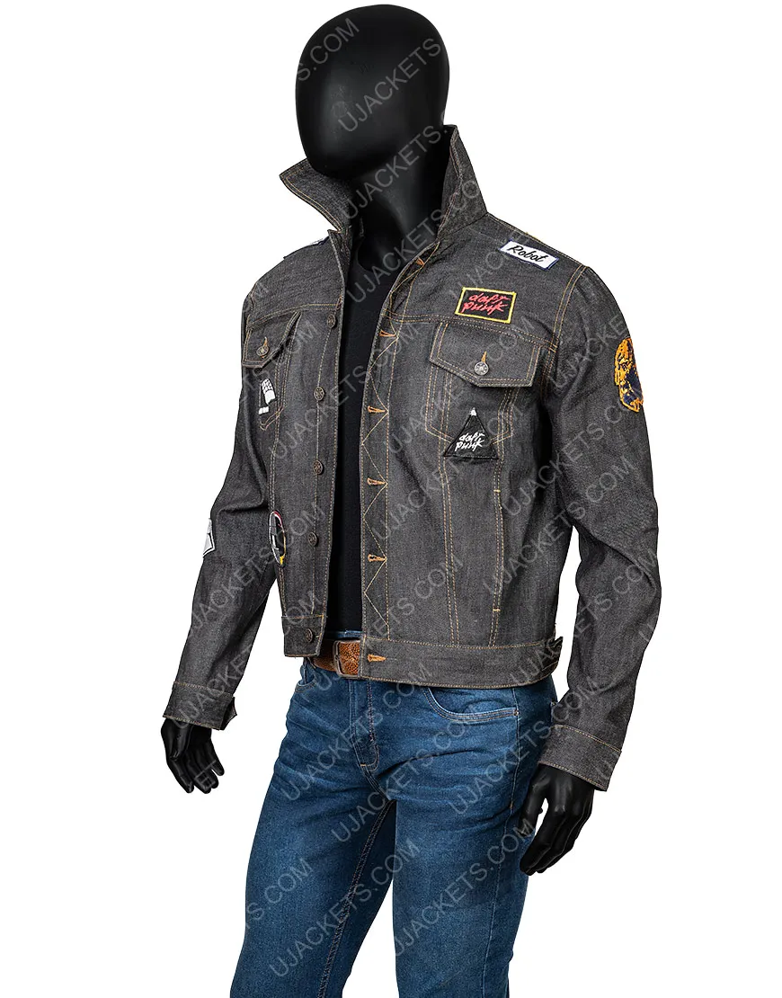 Daft Punk Black Denim Jacket | Men's New Arrival | ujackets.com | 50% Off