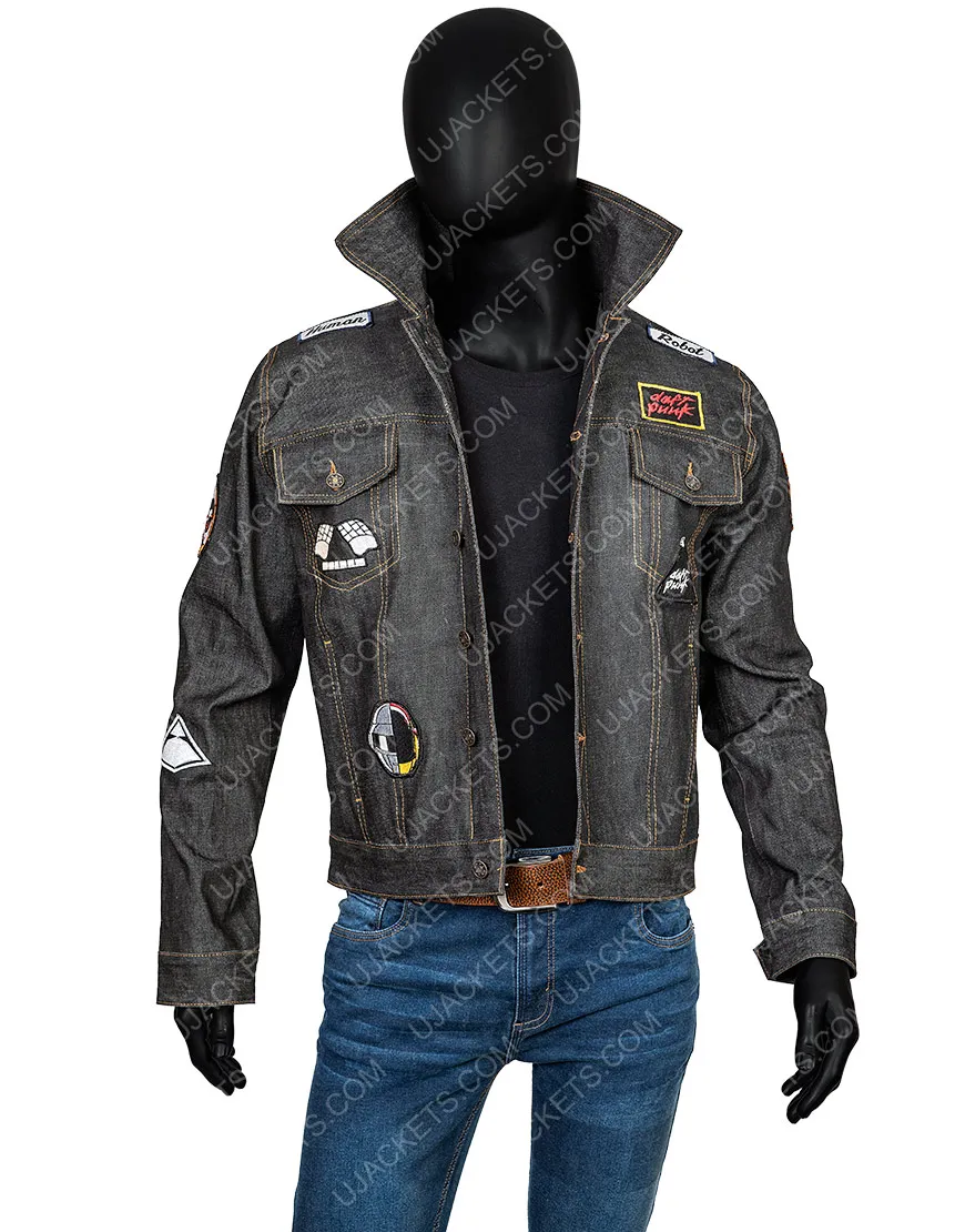 Daft Punk Black Denim Jacket | Men's New Arrival | ujackets.com | 50% Off