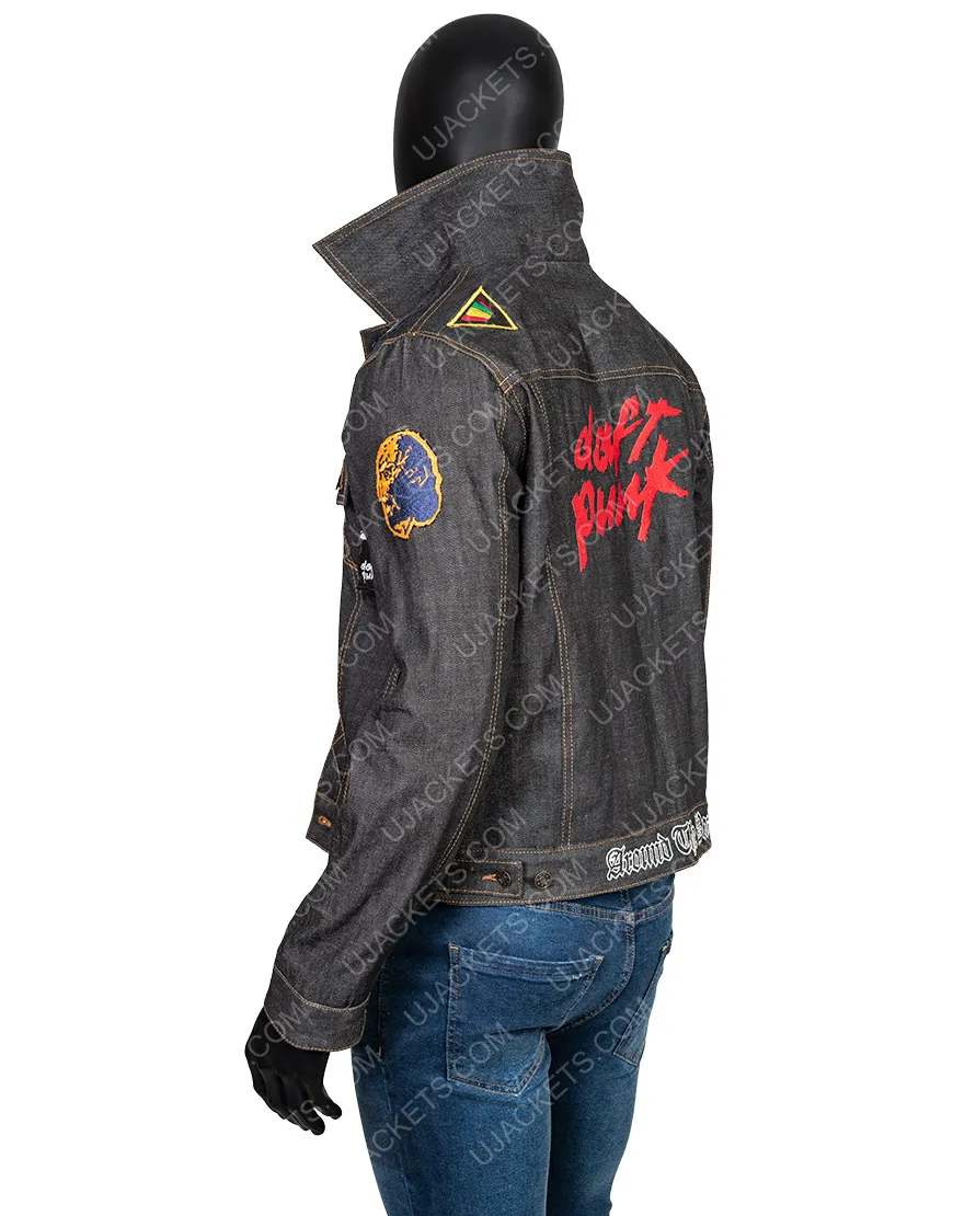 Daft Punk Black Denim Jacket | Men's New Arrival | ujackets.com | 50% Off