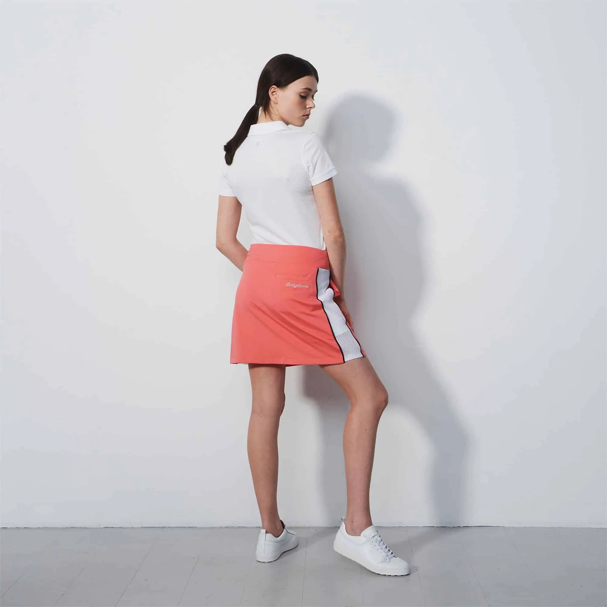 Daily Sports Lucca Ladies Golf Skort Coral 45cm