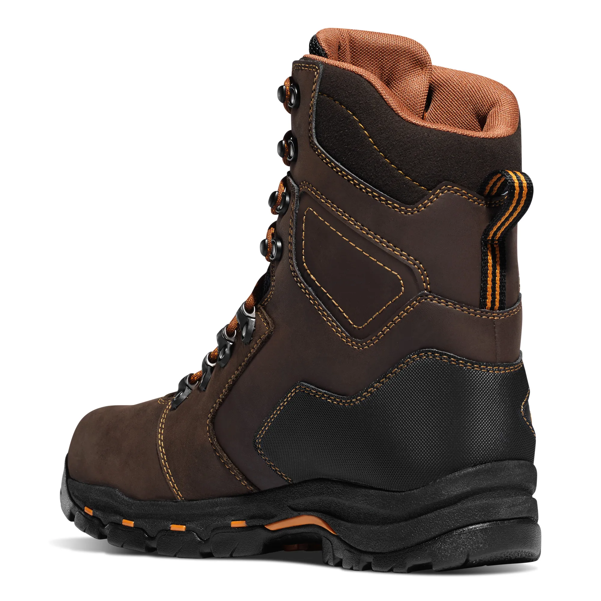 Danner Mens Vicious 8” inch Gore-Tex Waterproof Comp Toe Work Boot- Brown Full-Grain Leather