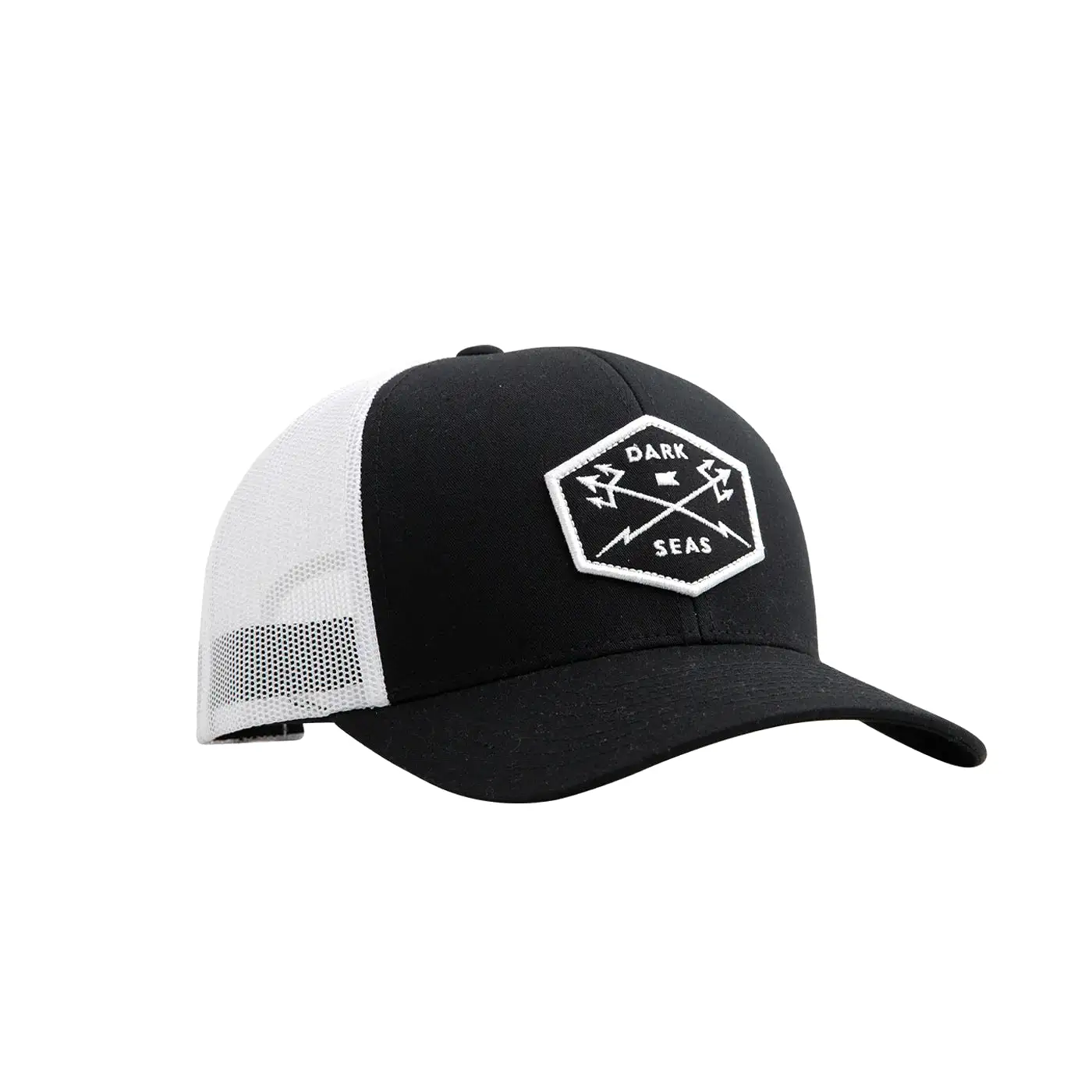 Dark Seas Progress Trucker Cap black white OS