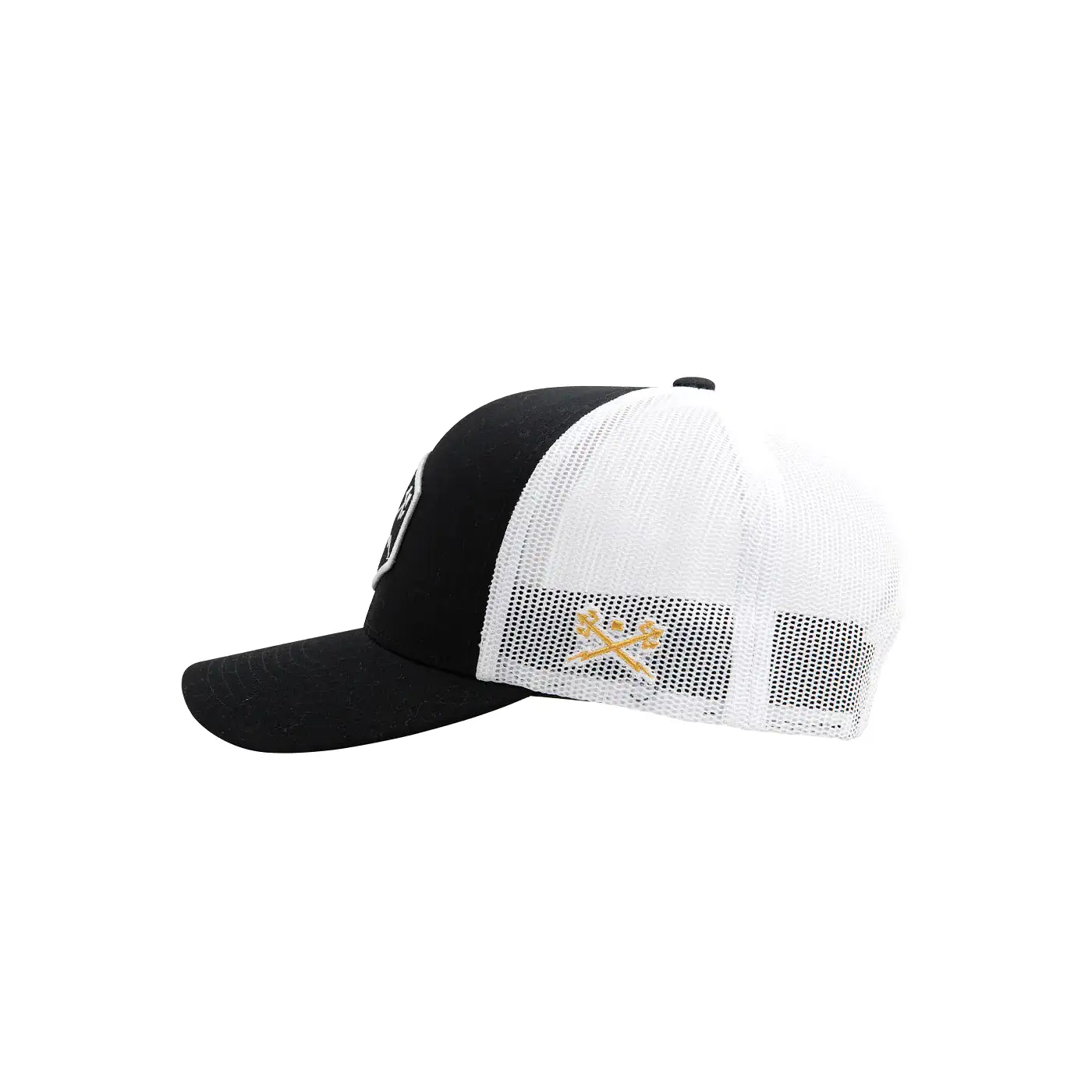 Dark Seas Progress Trucker Cap black white OS