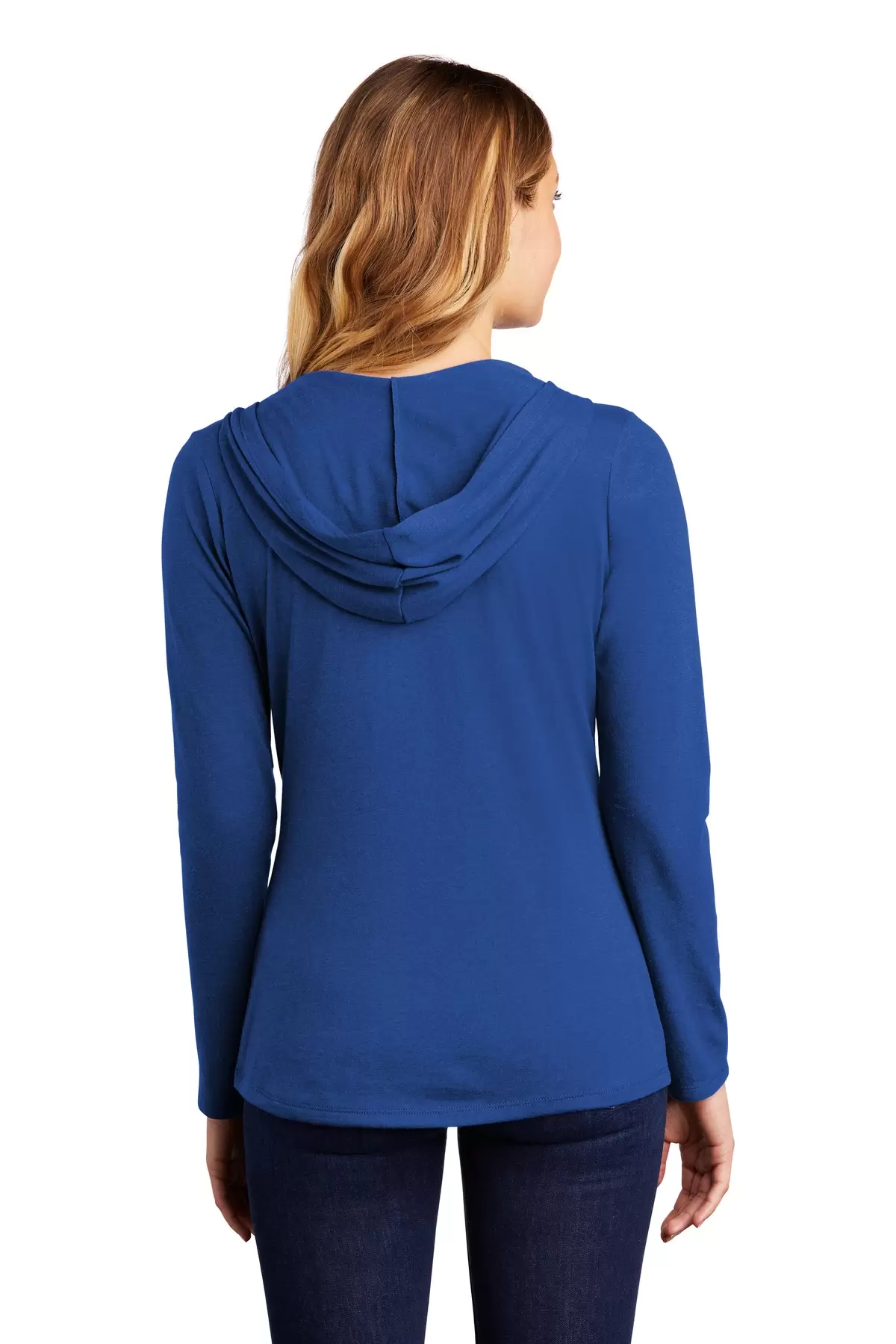 DM139L - District Made Ladies Perfect Tri  Long Sleeve Hoodie SKU: DM139L