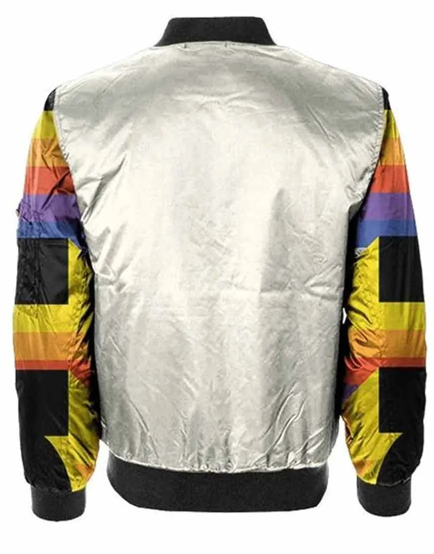 Drip Rainbow Bomber Jacket | Men's Bomber Jacket | Ujackets - 50% OFF