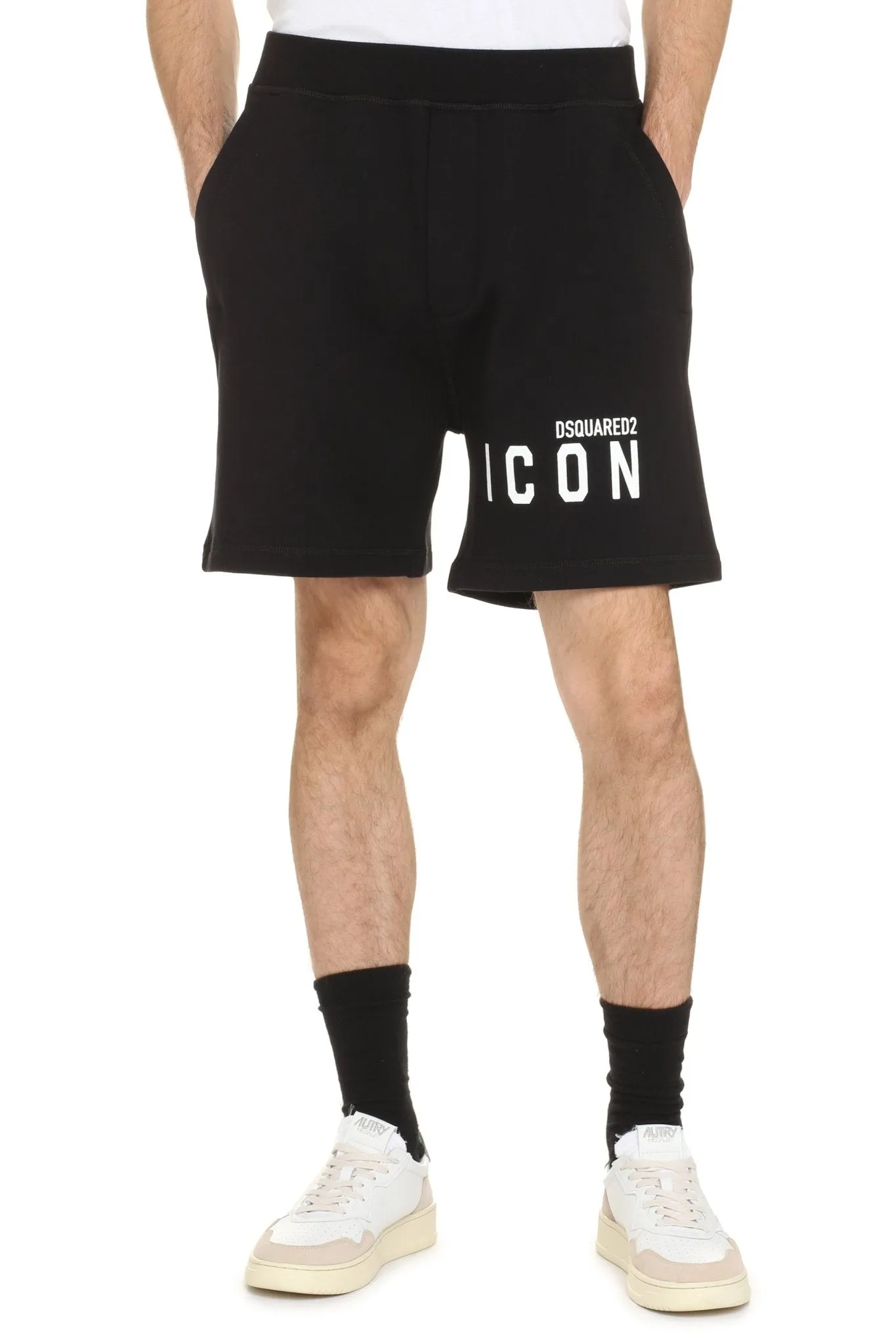 Dsquared2 Short de sport Black White