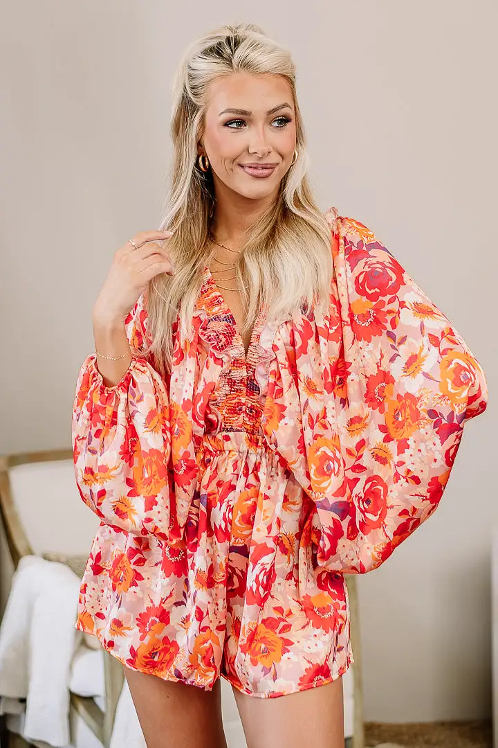 Ease My Mind Floral Romper