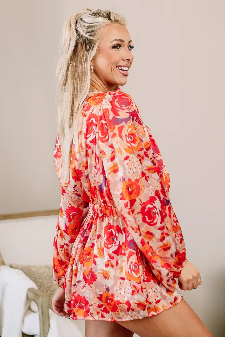 Ease My Mind Floral Romper