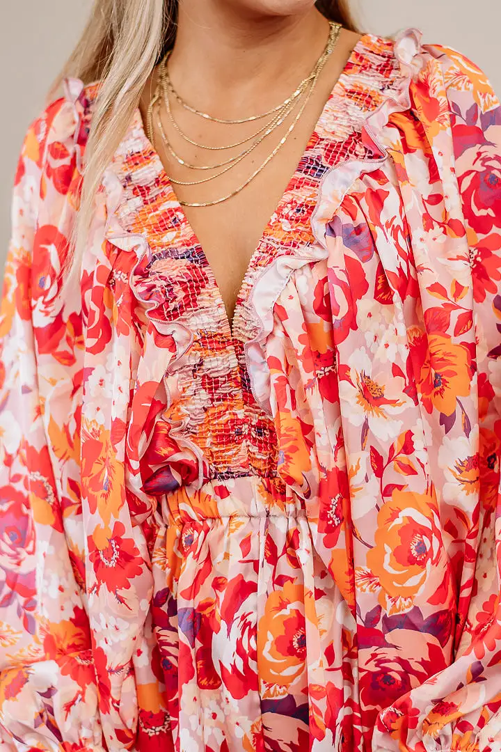 Ease My Mind Floral Romper