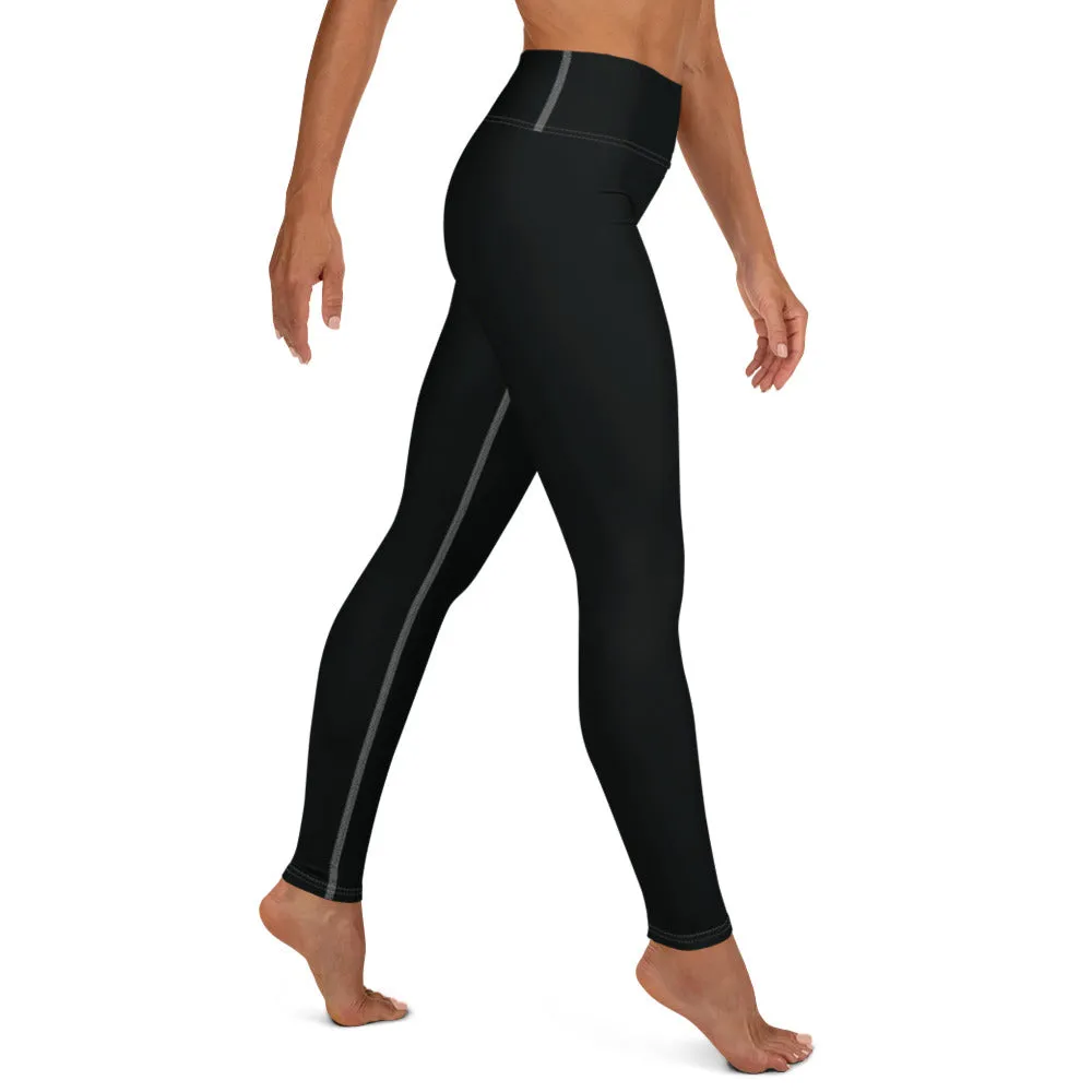 Effortless Active Style: Solid Color Leggings for Her - Noir