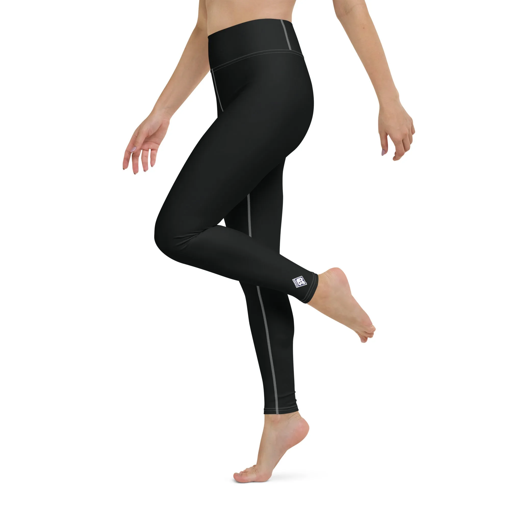 Effortless Active Style: Solid Color Leggings for Her - Noir