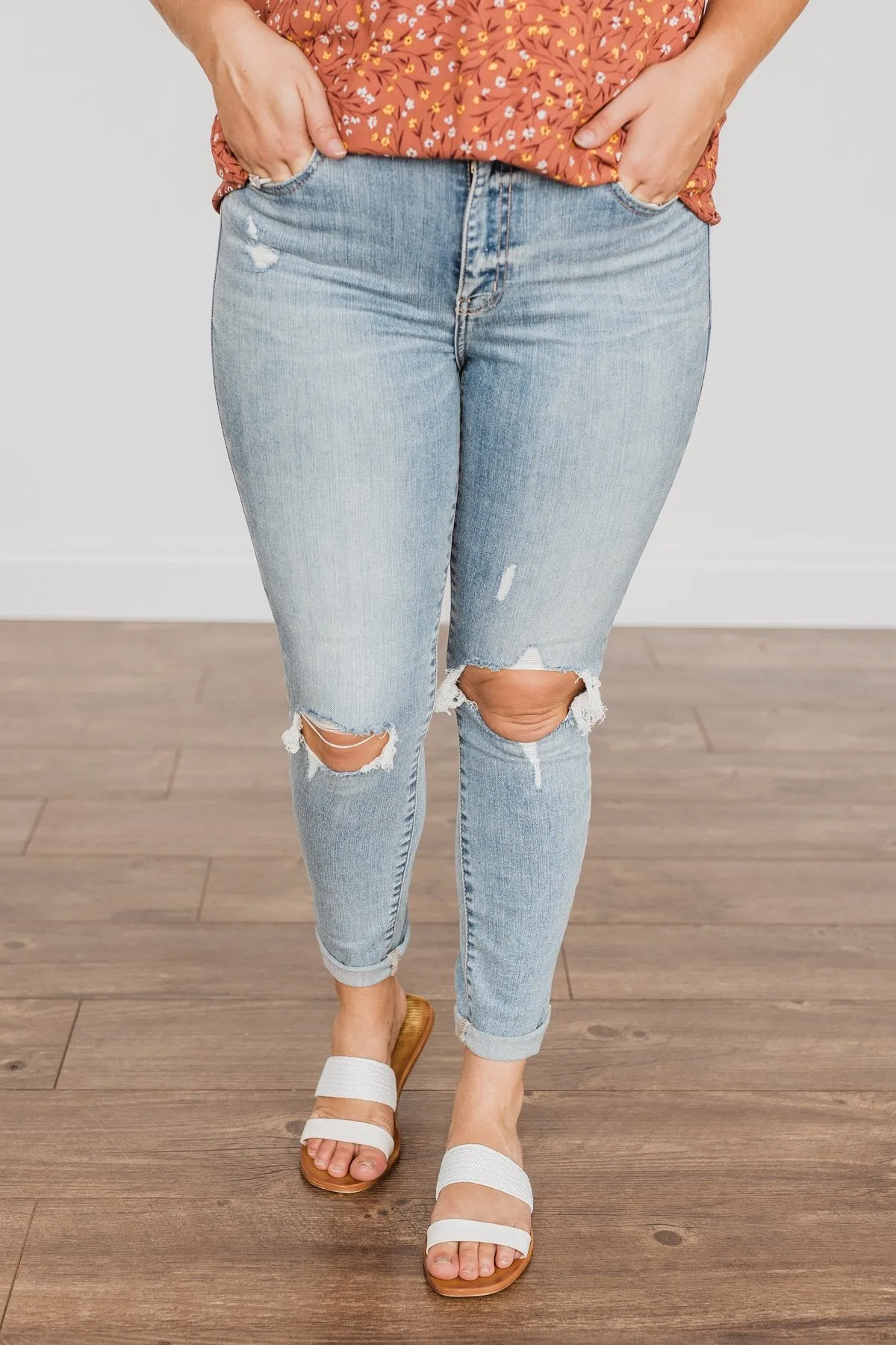 Eunina Distressed Skinny Jeans- Rya Wash