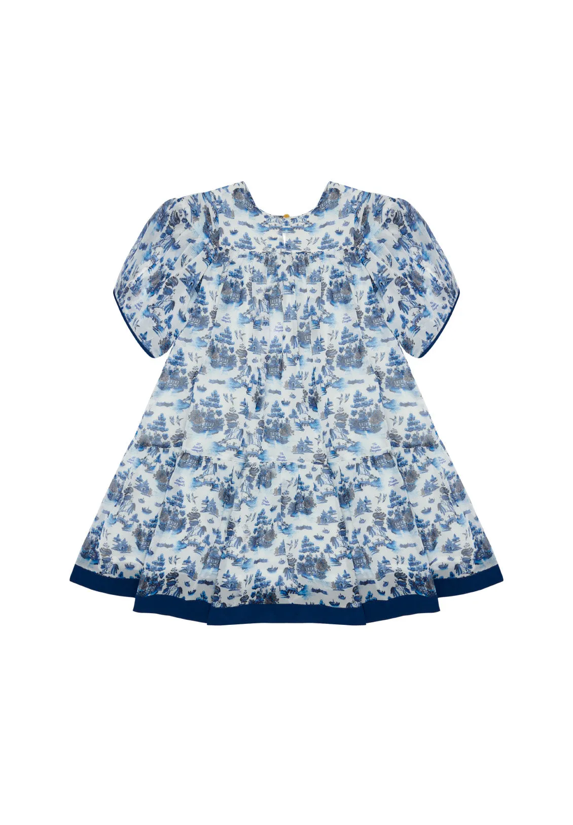 FLOAT YOUR BOAT DRESS-WILLOW PATTERN