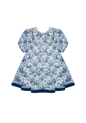 FLOAT YOUR BOAT DRESS-WILLOW PATTERN