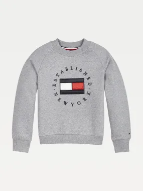 Girls 3-7 Heritage Logo Crew Sweatshirt | Sweatshirts & Hoodies | Tommy Hilfiger