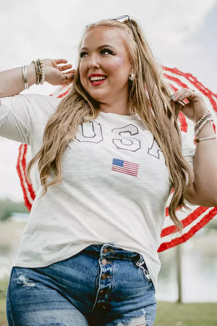 Glitter USA Graphic Tee