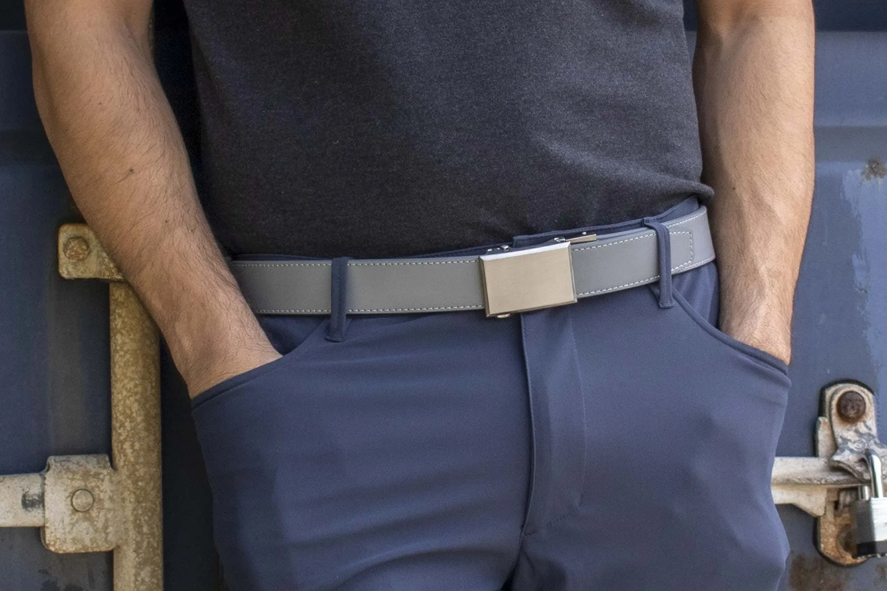 Go-In Shield Grey, 1 3/8 Strap, Golf Belt